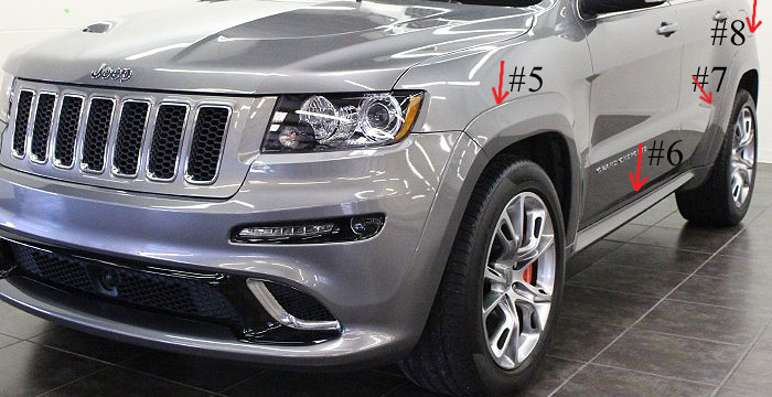 Custom Jeep Grand Cherokee  SUV/SAV/Crossover Fender Flares (2011 - 2019) - $990.00 (Part #JP-002-FF)